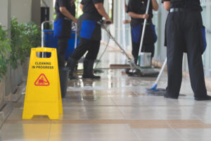 What do commercial cleaners do