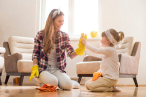 What cleaning should be done monthly