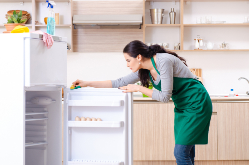 How do you deep clean a refrigerator