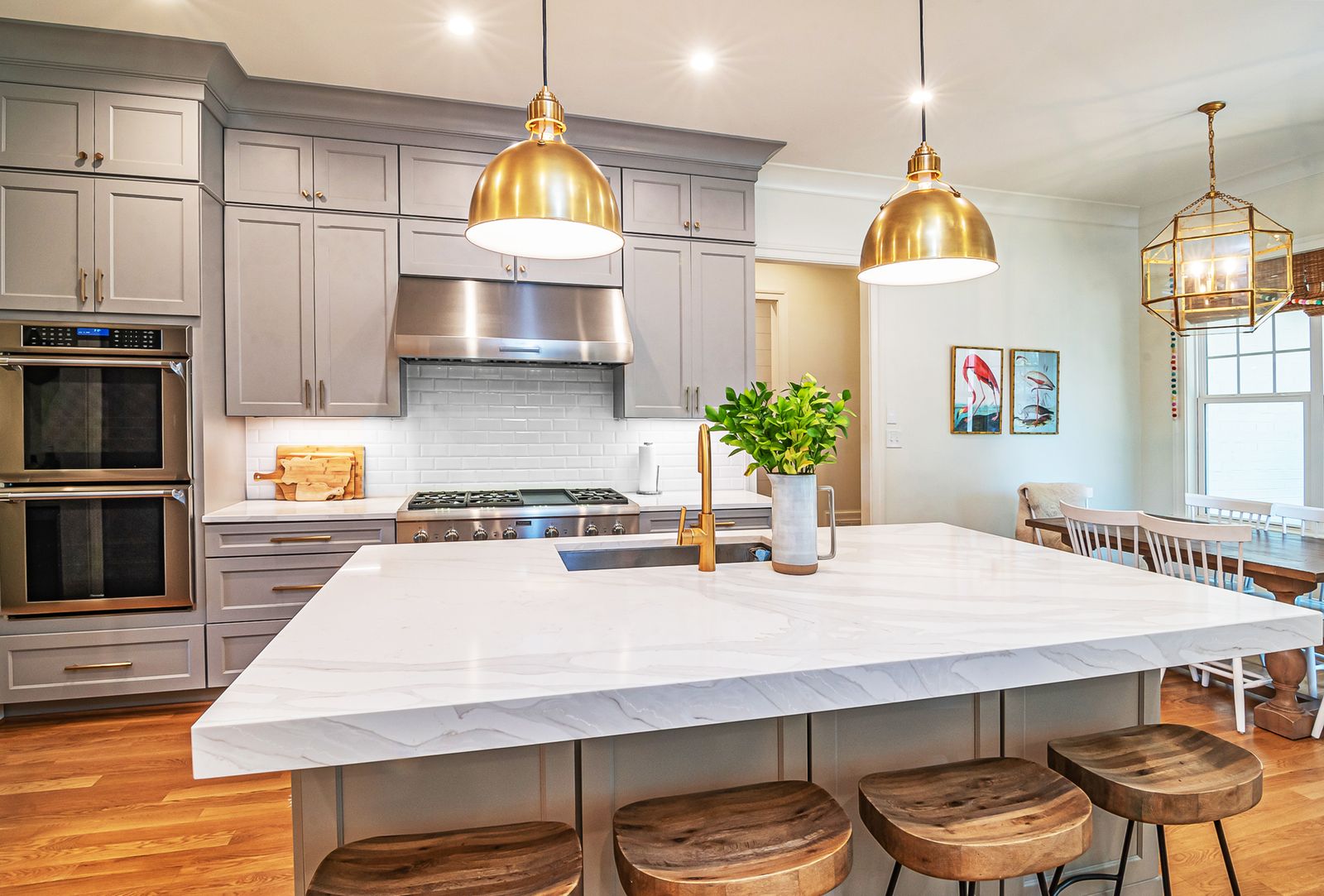 A clean, bright kitchen